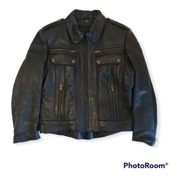 Women's 40 Harley-Davidson Vintage Leather Jacket No Liner - Picture 3 of 8